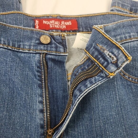 Levi's Womens Nouveau Stretch Capri Jeans Size 14 Mis - Picture 9 of 14